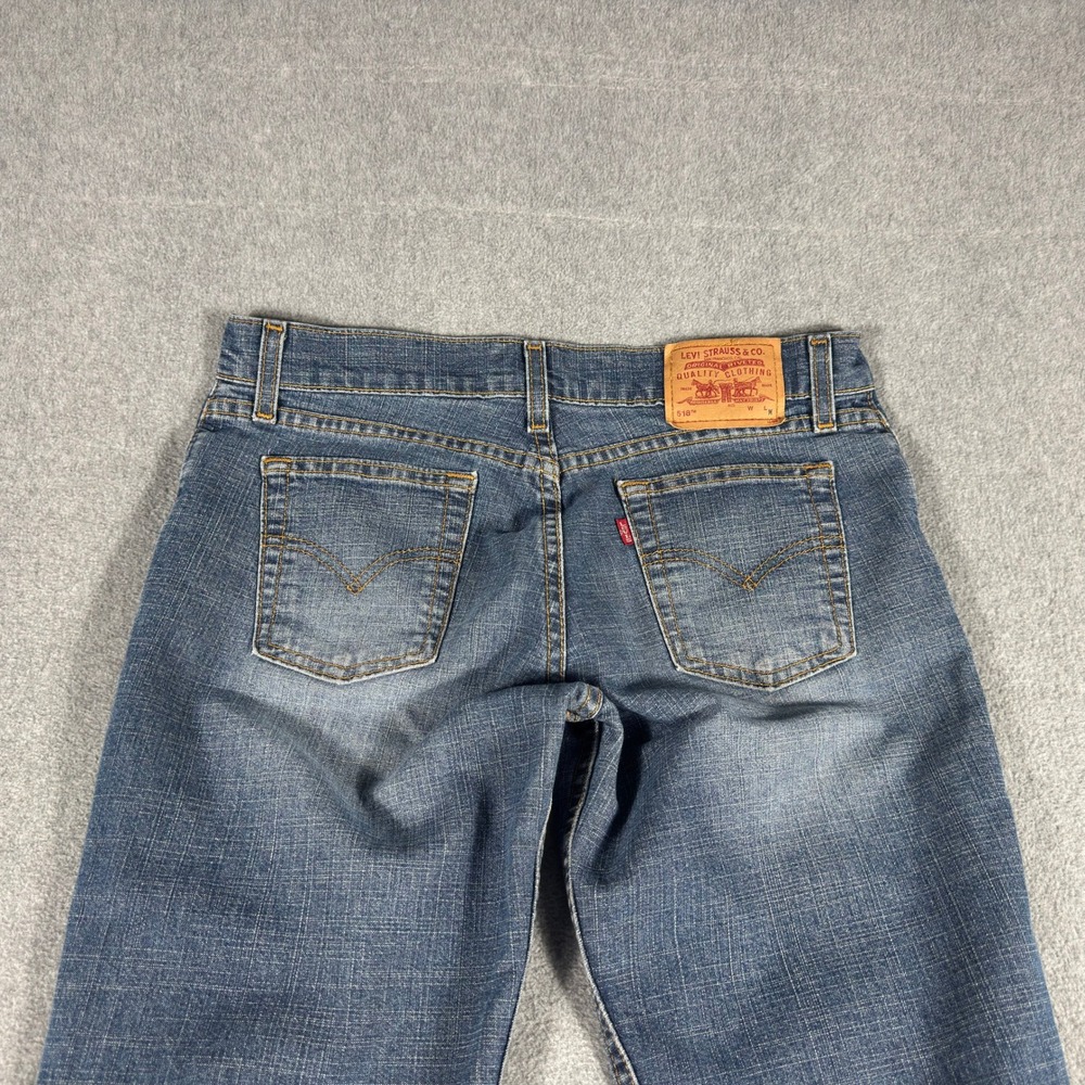 Vintage Levi's 518 Super Low Bootcut Jeans Womens 7 JR M Distressed Grunge Y2K